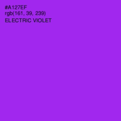 #A127EF - Electric Violet Color Image
