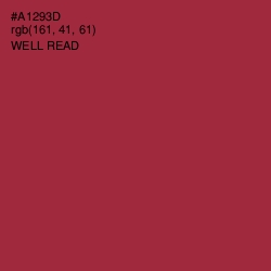 #A1293D - Well Read Color Image