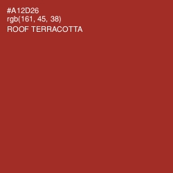 #A12D26 - Roof Terracotta Color Image