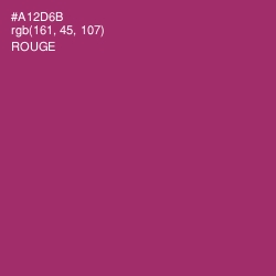 #A12D6B - Rouge Color Image