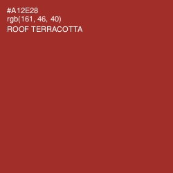 #A12E28 - Roof Terracotta Color Image