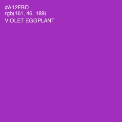 #A12EBD - Violet Eggplant Color Image