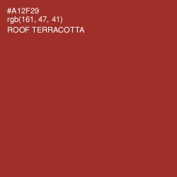 #A12F29 - Roof Terracotta Color Image