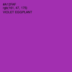 #A12FAF - Violet Eggplant Color Image