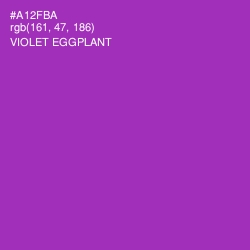 #A12FBA - Violet Eggplant Color Image