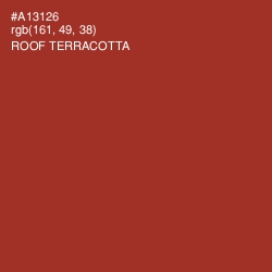 #A13126 - Roof Terracotta Color Image