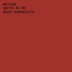 #A1312B - Roof Terracotta Color Image