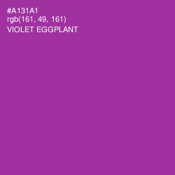 #A131A1 - Violet Eggplant Color Image