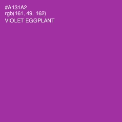 #A131A2 - Violet Eggplant Color Image