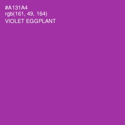 #A131A4 - Violet Eggplant Color Image