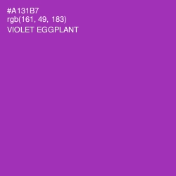 #A131B7 - Violet Eggplant Color Image