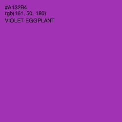 #A132B4 - Violet Eggplant Color Image
