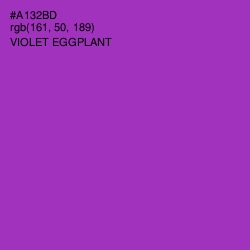 #A132BD - Violet Eggplant Color Image