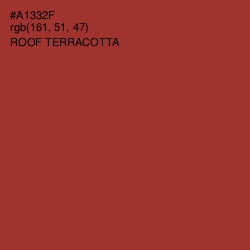 #A1332F - Roof Terracotta Color Image