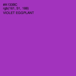 #A133BC - Violet Eggplant Color Image