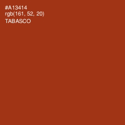 #A13414 - Tabasco Color Image
