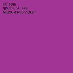 #A13695 - Medium Red Violet Color Image