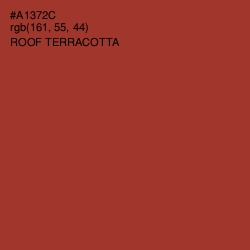 #A1372C - Roof Terracotta Color Image