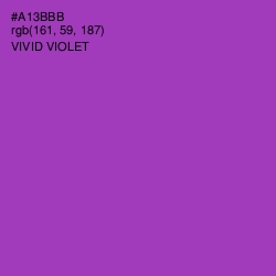 #A13BBB - Vivid Violet Color Image