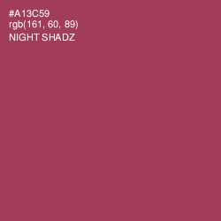 #A13C59 - Night Shadz Color Image