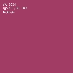 #A13C64 - Rouge Color Image