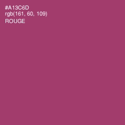 #A13C6D - Rouge Color Image