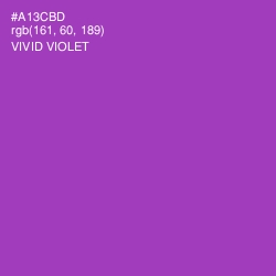 #A13CBD - Vivid Violet Color Image