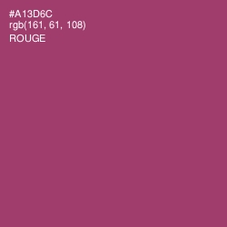 #A13D6C - Rouge Color Image