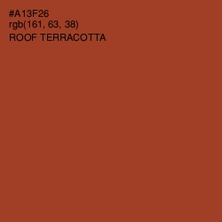 #A13F26 - Roof Terracotta Color Image