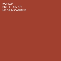 #A1402F - Medium Carmine Color Image