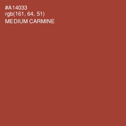 #A14033 - Medium Carmine Color Image