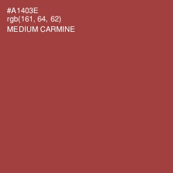 #A1403E - Medium Carmine Color Image