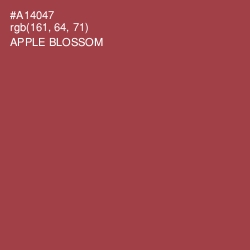 #A14047 - Apple Blossom Color Image