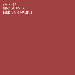 #A1413F - Medium Carmine Color Image