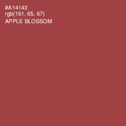 #A14143 - Apple Blossom Color Image