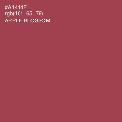 #A1414F - Apple Blossom Color Image