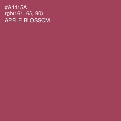 #A1415A - Apple Blossom Color Image