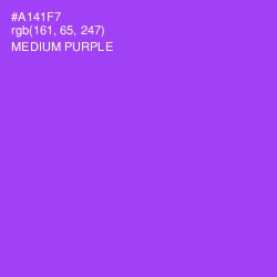 #A141F7 - Medium Purple Color Image