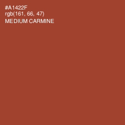 #A1422F - Medium Carmine Color Image