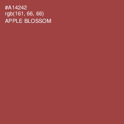 #A14242 - Apple Blossom Color Image