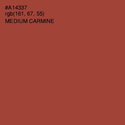 #A14337 - Medium Carmine Color Image