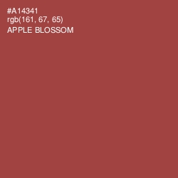 #A14341 - Apple Blossom Color Image
