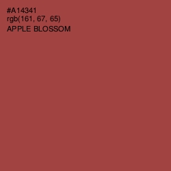 #A14341 - Apple Blossom Color Image