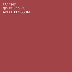 #A14347 - Apple Blossom Color Image