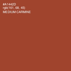 #A1442D - Medium Carmine Color Image