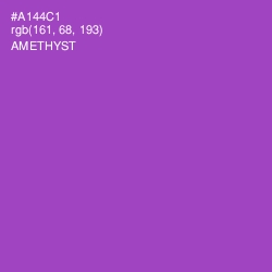 #A144C1 - Amethyst Color Image