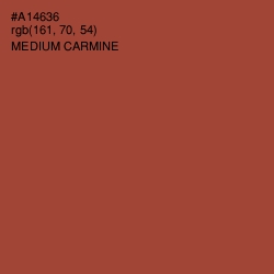 #A14636 - Medium Carmine Color Image