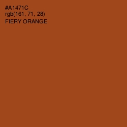 #A1471C - Fiery Orange Color Image