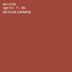 #A1473A - Medium Carmine Color Image