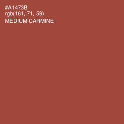 #A1473B - Medium Carmine Color Image